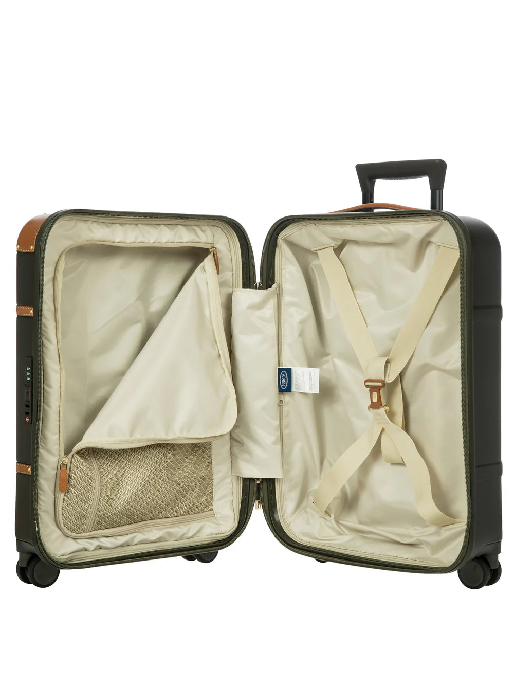 Bric's Bellagio Carry On 4 Wheel Trolley Case Olive 55cm BBG28301.078.
