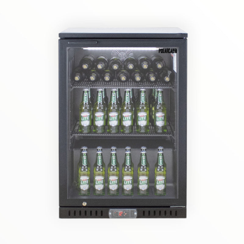PolarCab Black Bar Cooler 1 Hinged Door BBP8001