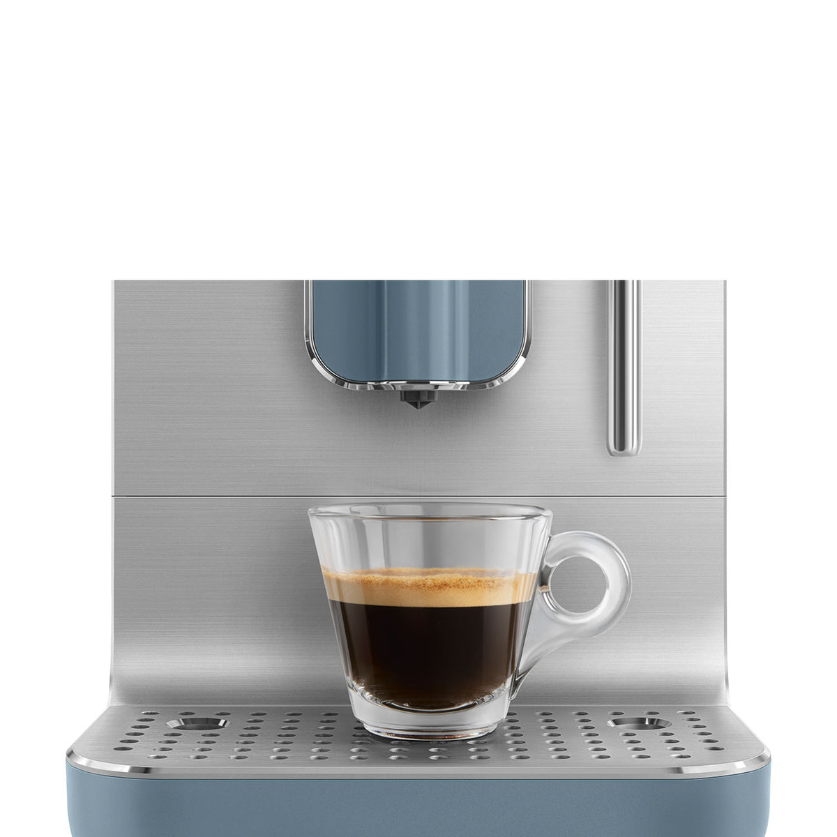 Smeg 50's Style Espresso Coffee Machine Storm Blue BCC12SBMEU