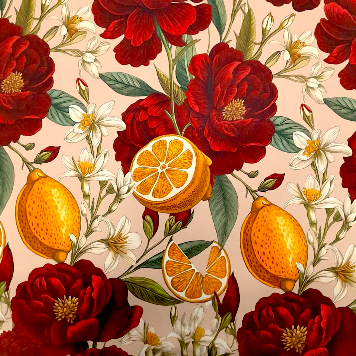 Printed Mini Matt D21 Oranges 140 cm.