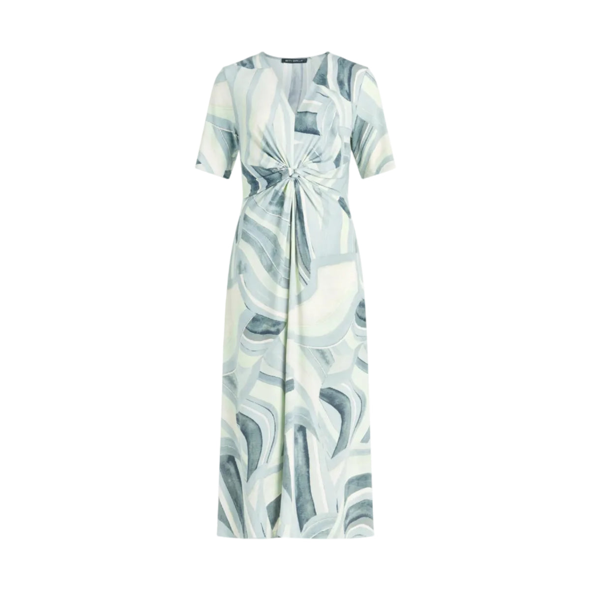 Betty Barclay Ladies Midi Dress With Ruching-Mint/Green 1835/1833