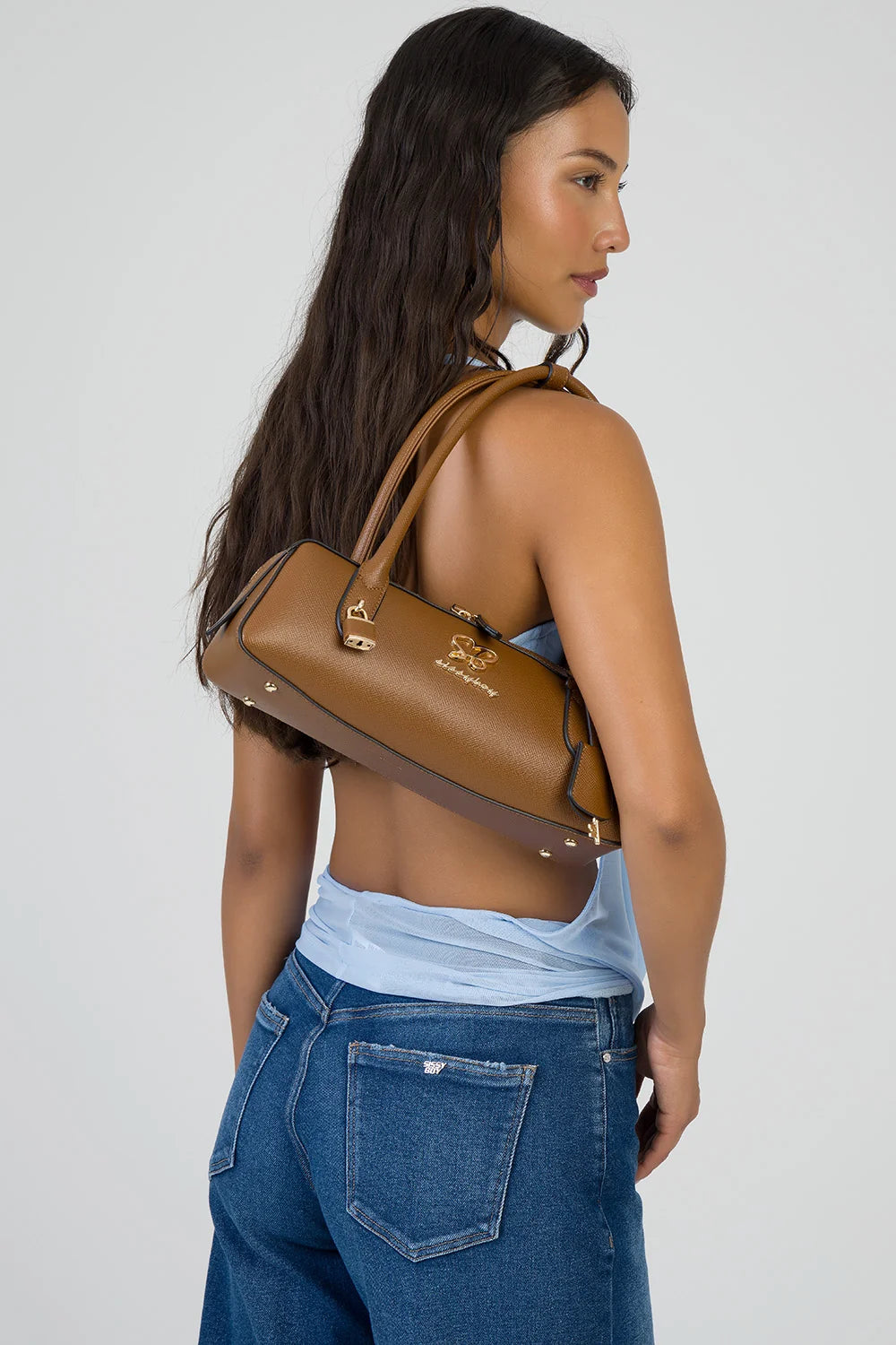 Sissy Boy Doris Shoulder Bag-Brown BG894