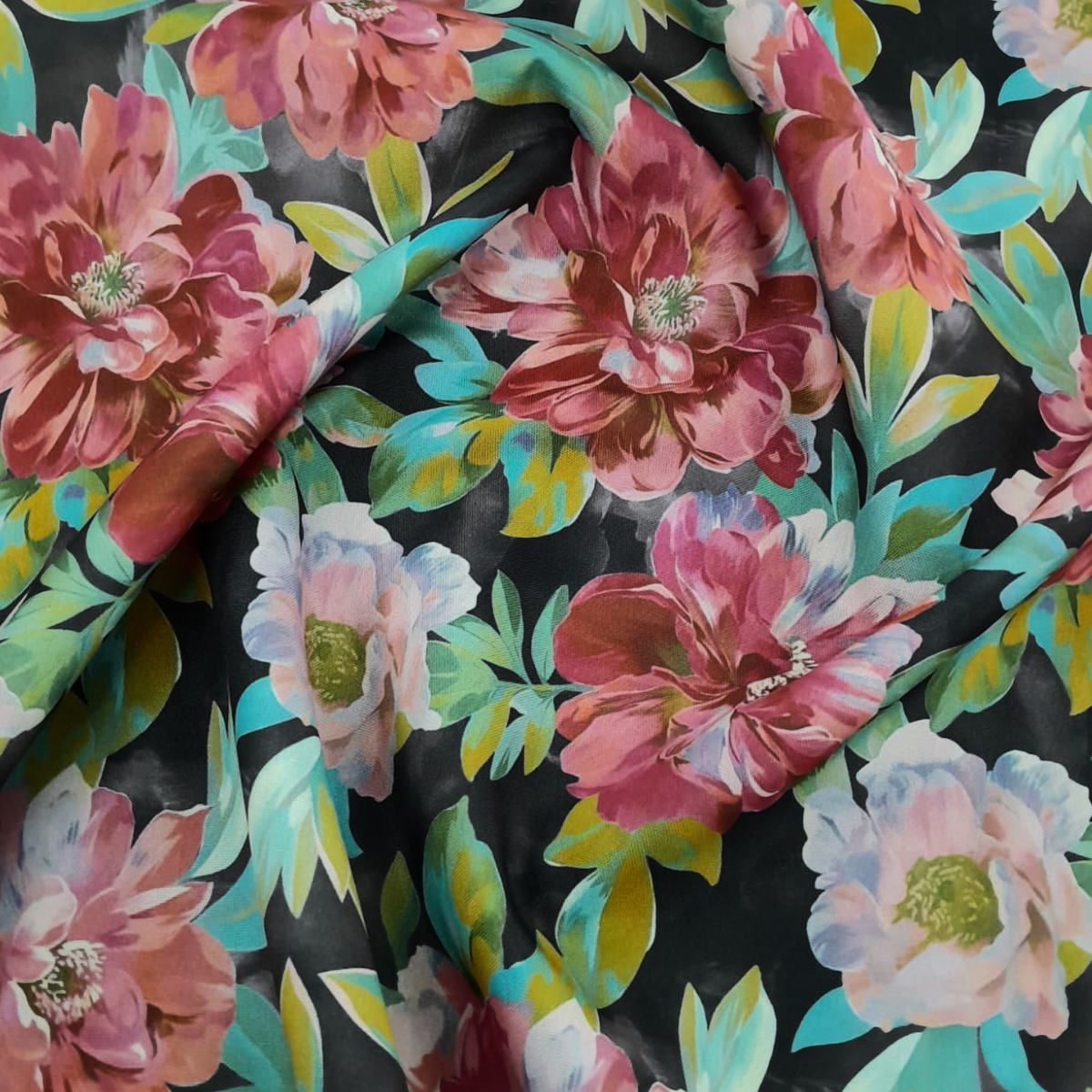 Fabric Printed Mini Matt Floral D15 140 cm.