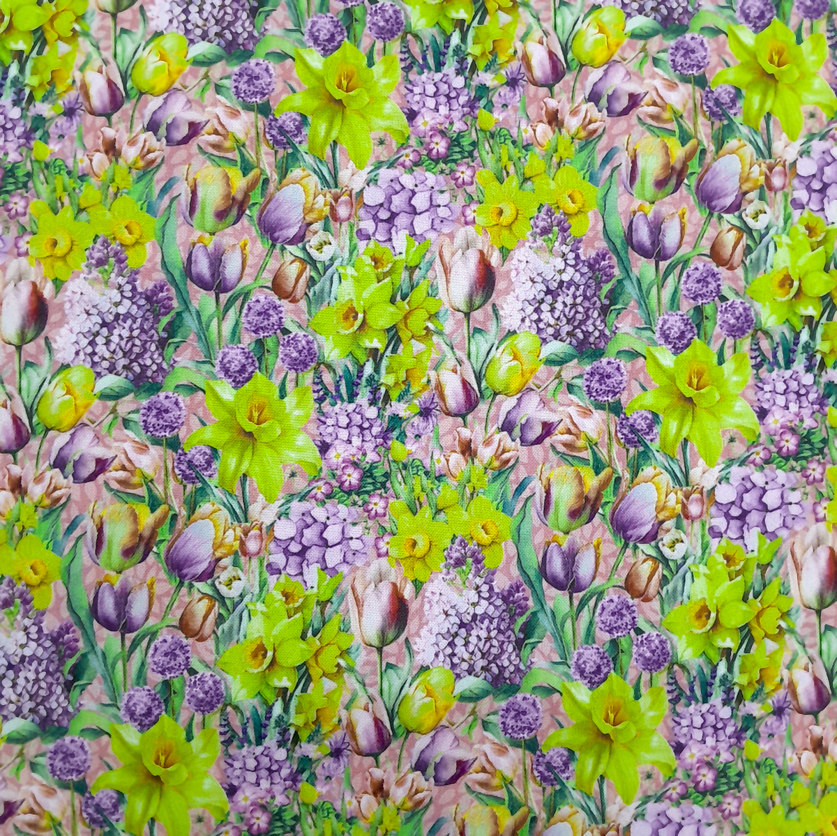 Fabric Printed Mini Matt Blooming Beauty 140 cm.