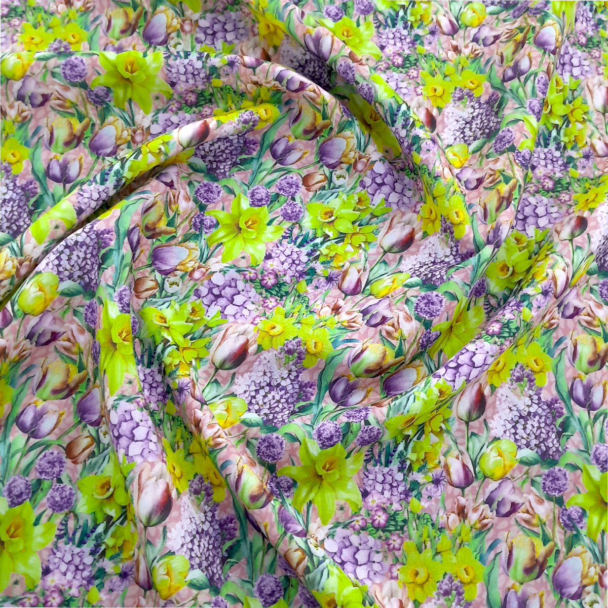Fabric Printed Mini Matt Blooming Beauty 140 cm.
