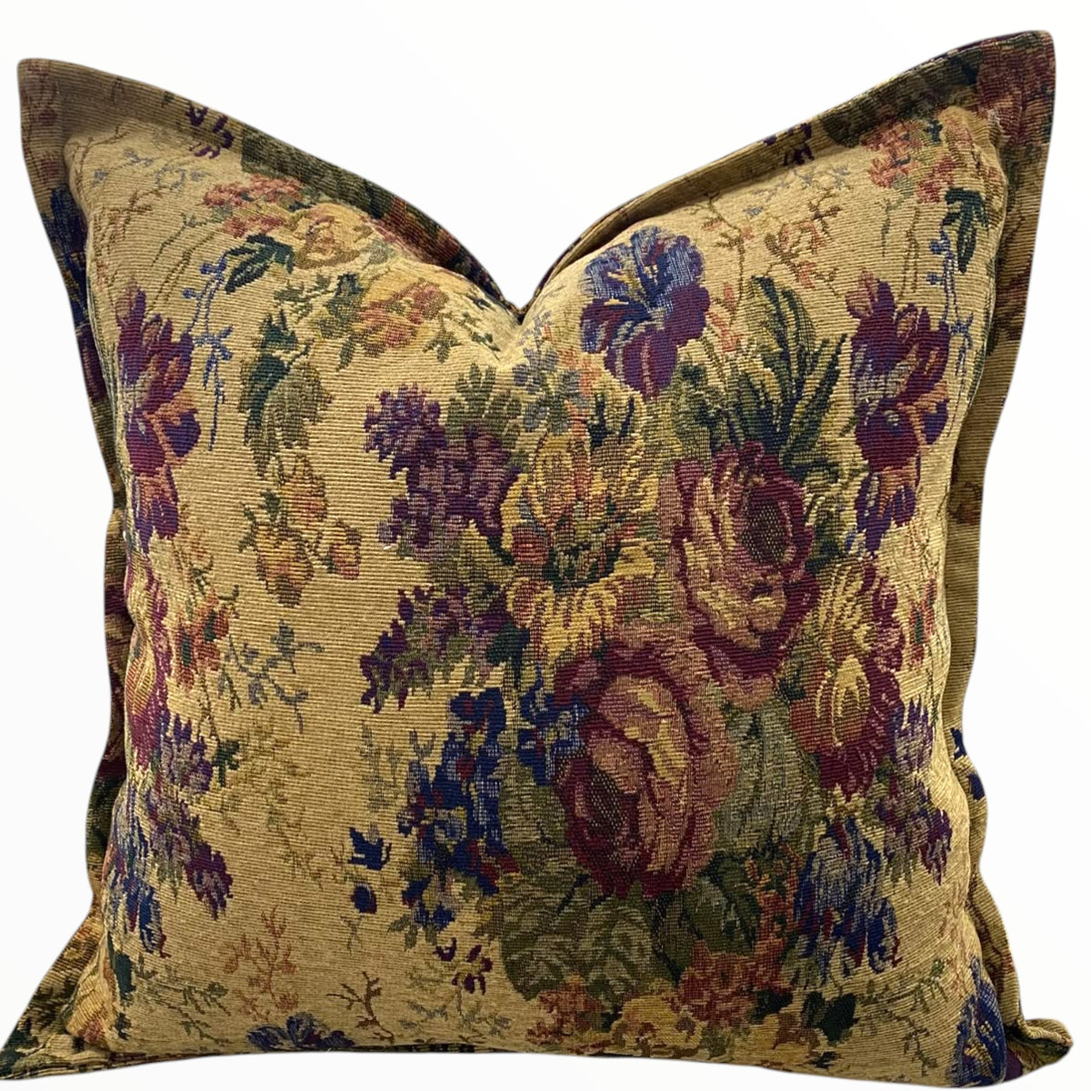 Assorted Scatter Cushion Tapestry Floral Cream 60x60 cm.
