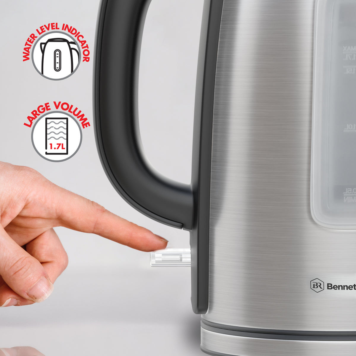 Bennett Read 1.7L Satin Silk Kettle KKT103