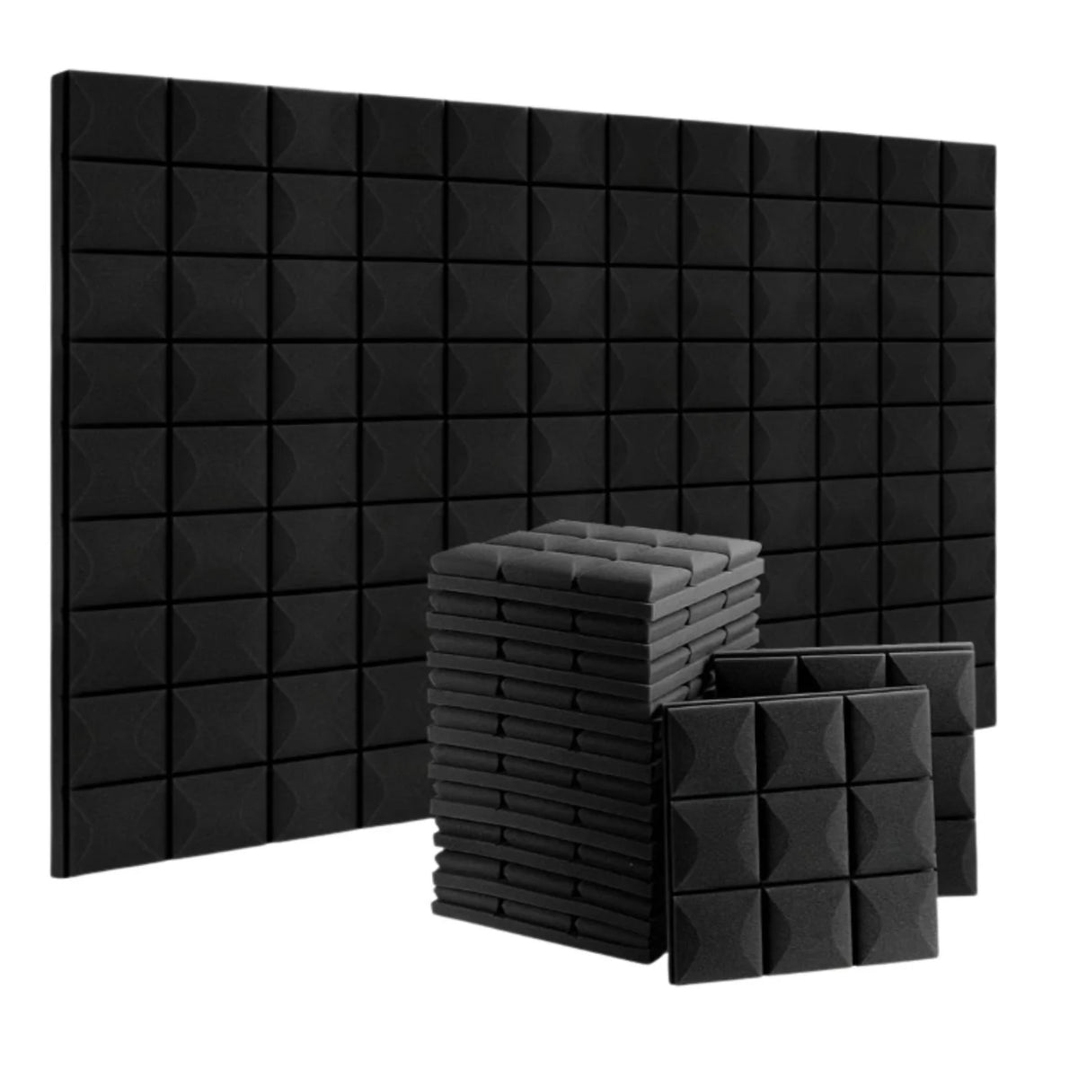 Echo-Less Acoustic Foam Panel Mushroom Profile 30x30x5 cm