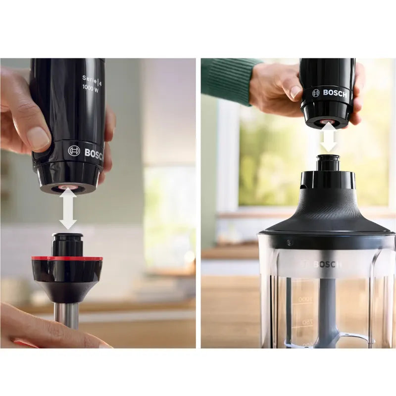 Bosch Series 4 ErgoMaster Hand Blender 1000W Piano Black MSM4B654
