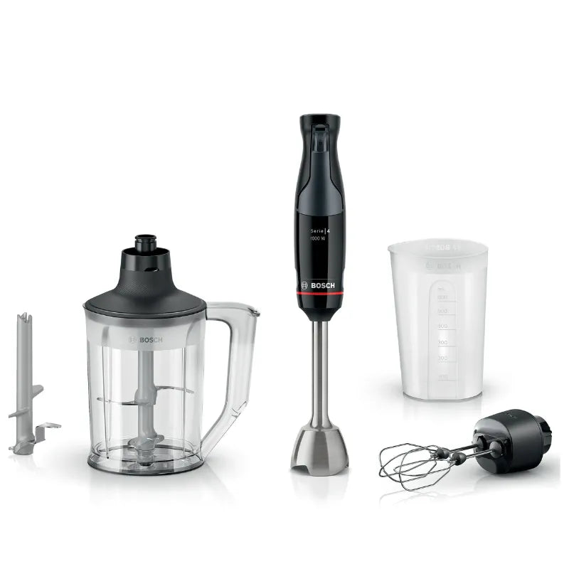 Bosch Series 4 ErgoMaster Hand Blender 1000W Piano Black MSM4B654