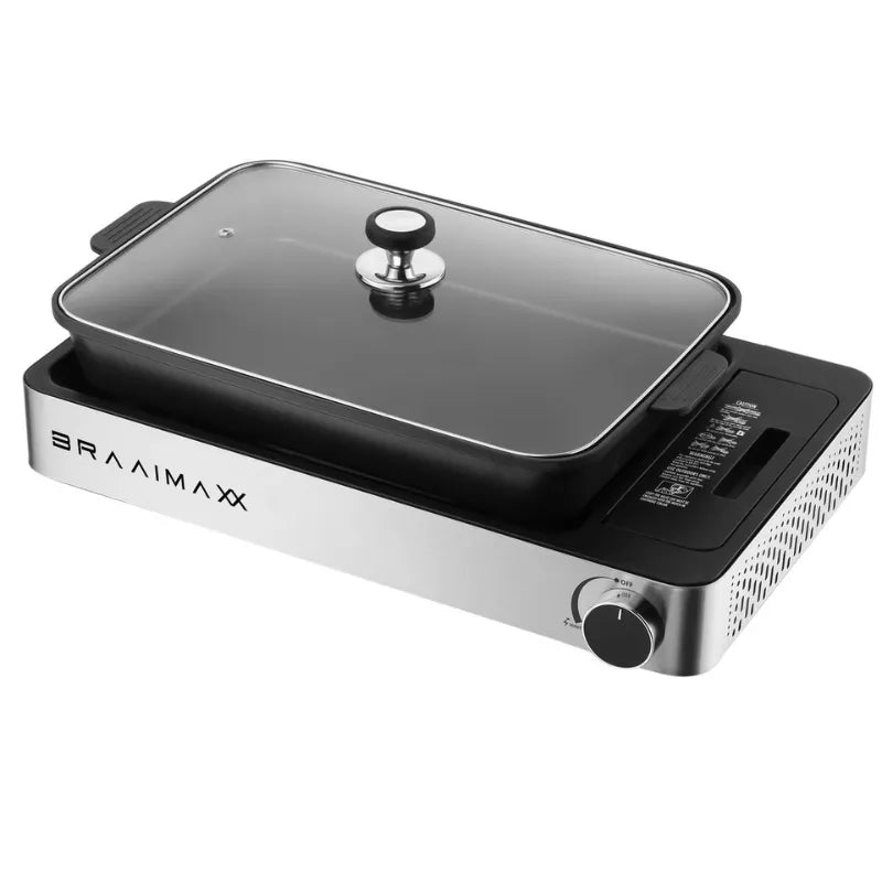 BraaiMaxx Portable Frying Pan With Lid 1.2 L 1150-01-FP