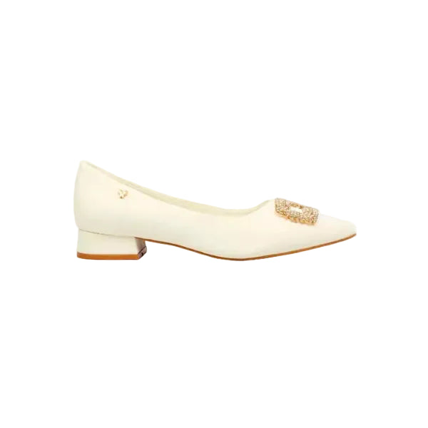 Butterfly Feet Women's Black Leonore 1 Low Court Heels-White