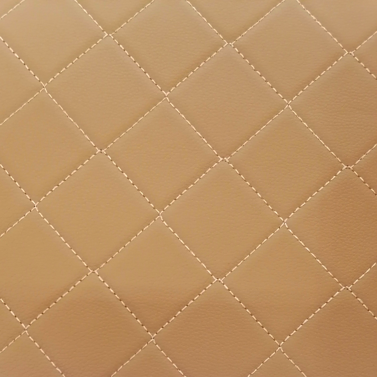 Bently Diamond Vinyl Car Fabric Caramel 140 cm