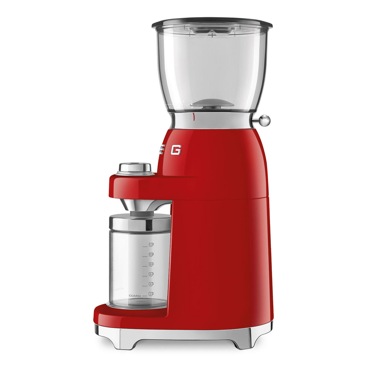 Smeg 150W Retro Coffee Grinder Red CGF01RD (7185349312601)