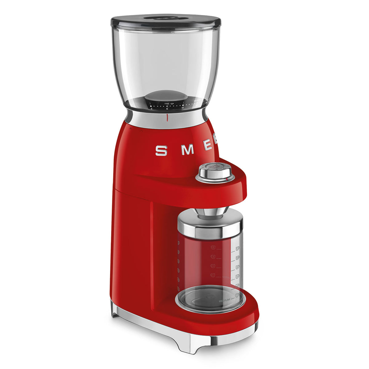 Smeg 150W Retro Coffee Grinder Red CGF01RD (7185349312601)