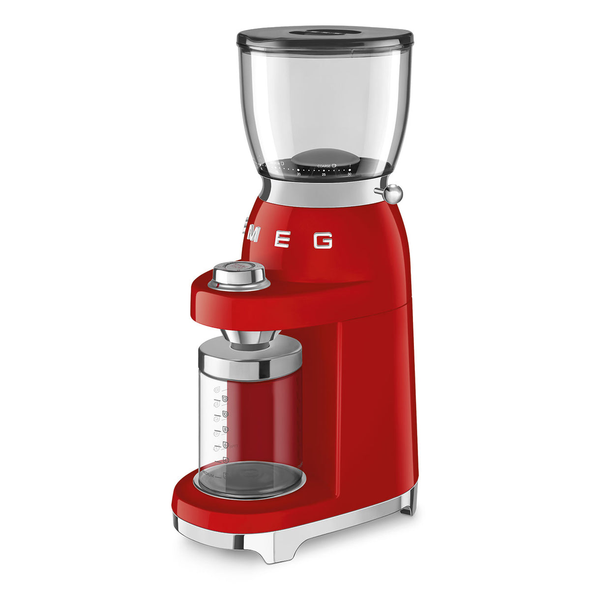 Smeg 150W Retro Coffee Grinder Red CGF01RD (7185349312601)
