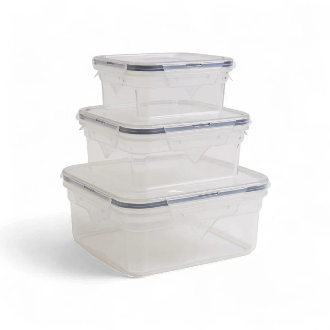 CH 3 Piece Aroma Air Tight Rectangular Container Set Clear CH1170.