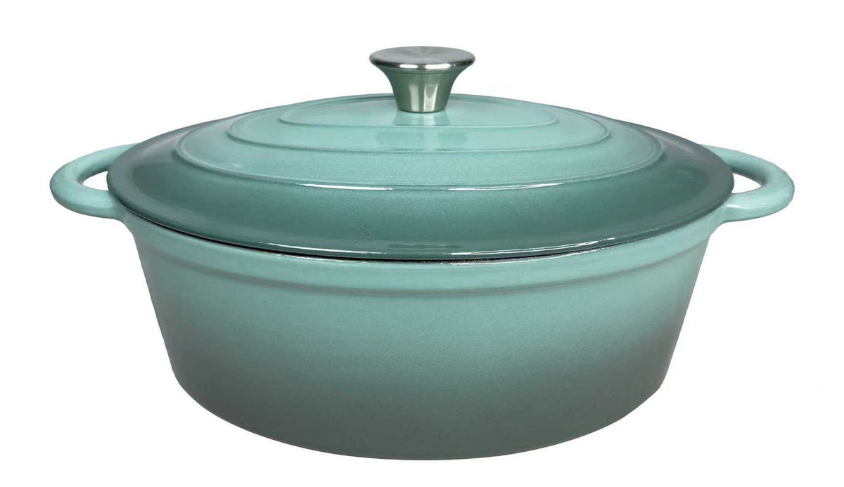 CH Cast Iron Oval Pot 30cm Sea Salt CH1355