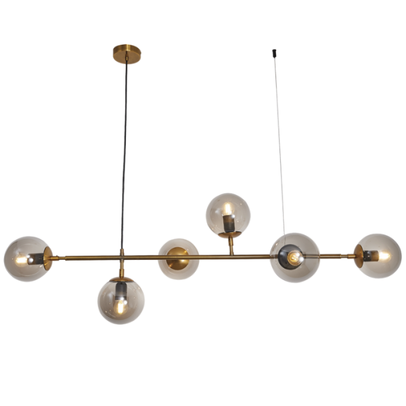 Bright Star Chandelier CH508/6 GD/SM (7997759324249)