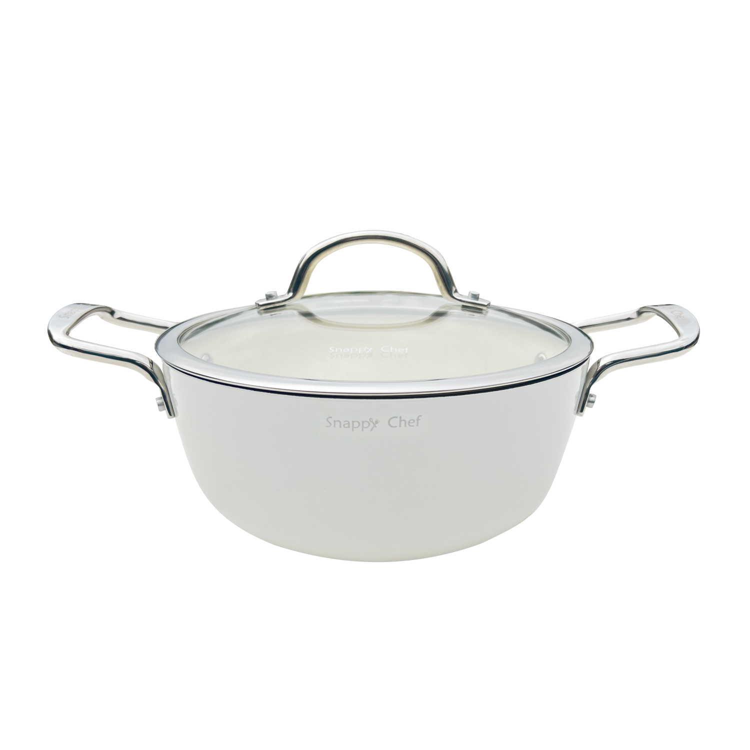 Snappy Chef 22cm Superlight Casserole, White CICW022