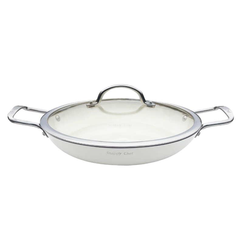 Snappy Chef 30cm Superlight Round Griddle, White CIRG031