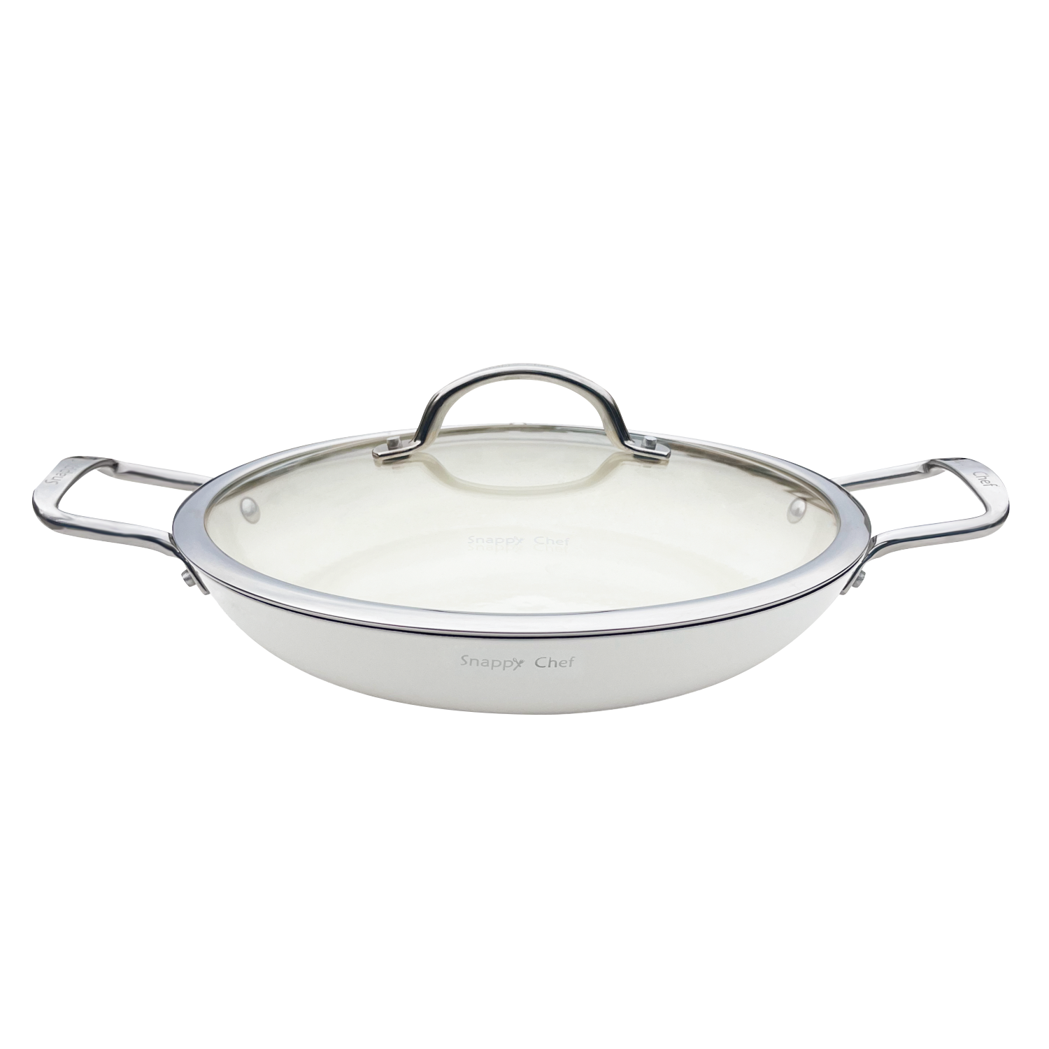 Snappy Chef 30cm Superlight Round Griddle, White CIRG031