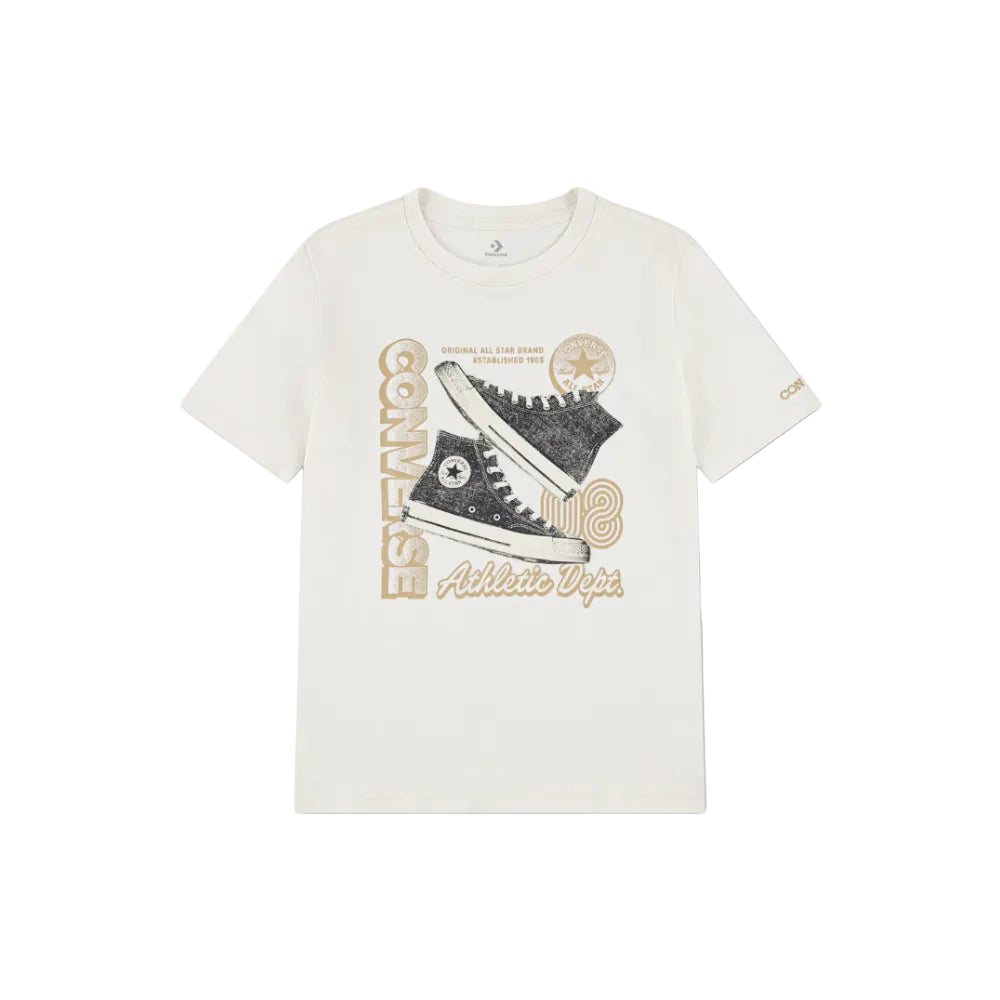 Converse Stacked Shoe Graphic Tee Youths-Egret 9CH954 (Copy).