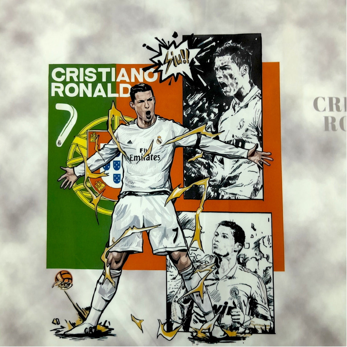 Printed Polyester CR7 240 cm