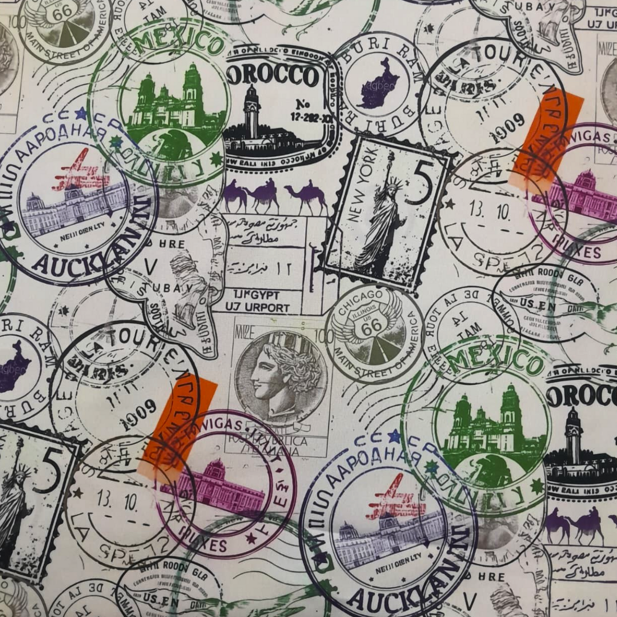 Fabric Printed Mini Matt Stamp D29 140 cm