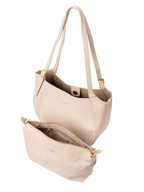 Cellini  Thalia Shoulder Bag-Beige CS108301