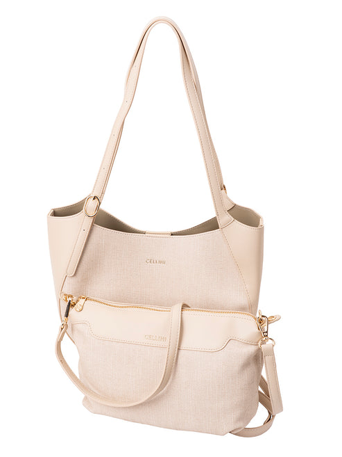 Cellini  Thalia Shoulder Bag-Beige CS108301