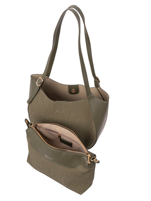Cellini  Thalia Shoulder Bag-Olive Green CS108303.