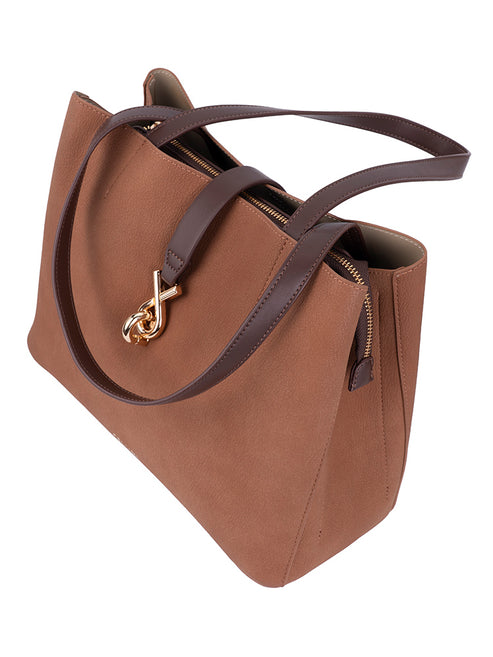 Cellini Elara Tote Bag-Brown & Tan CS1091022.