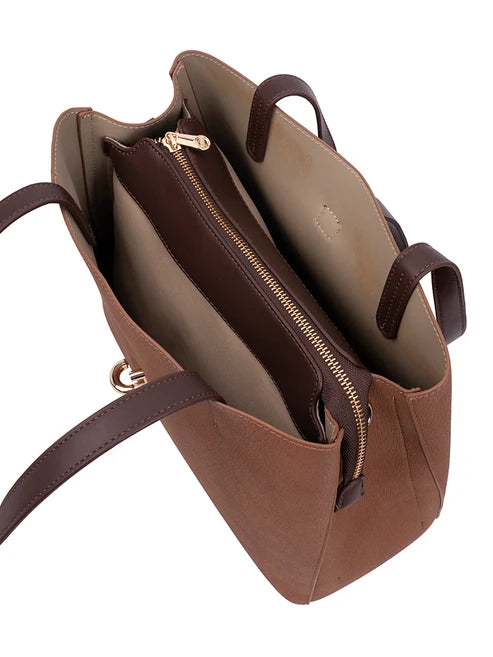 Cellini Elara Tote Bag-Brown & Tan CS1091022.
