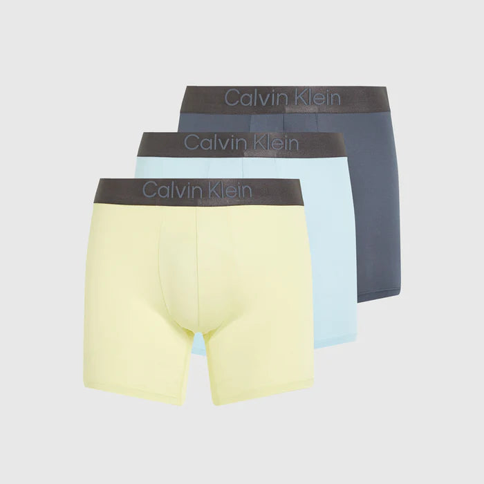 CALVIN KLEIN 3 Pack Boxer Brief - Blue Multi