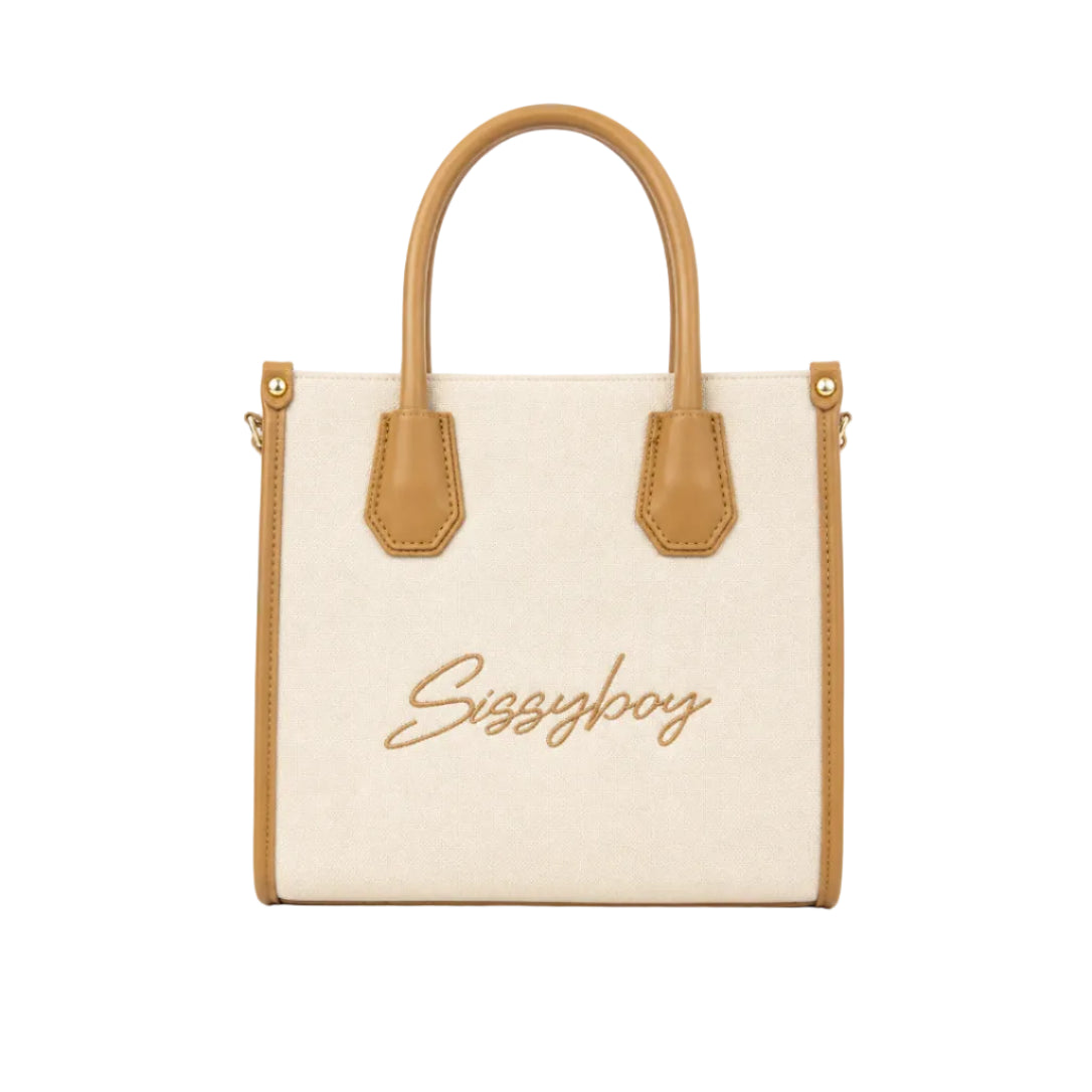 Sissy Boy Willow Mini Tote Bag-Stone BG965