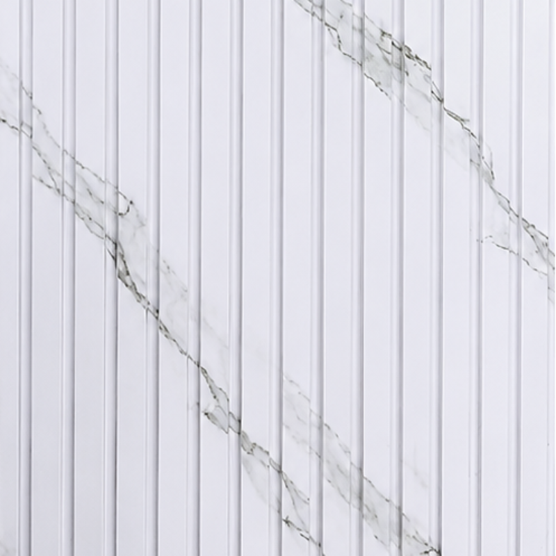 Trio Wall Panel Marble White 2.4x114 mm