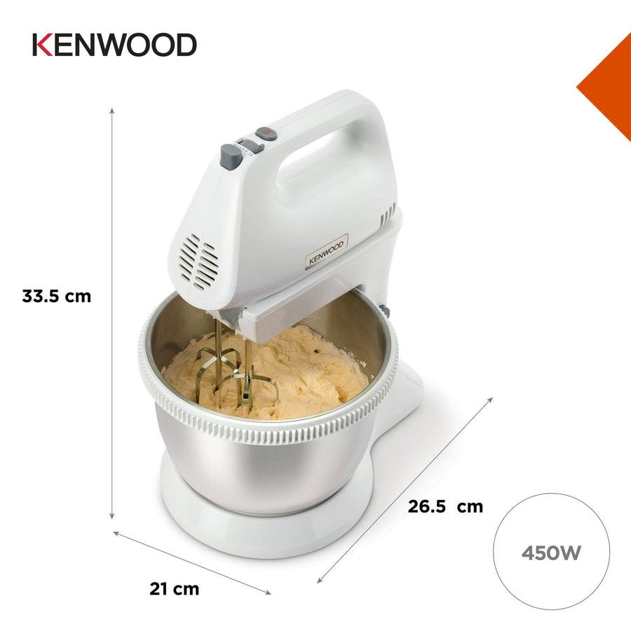 Kenwood Hand Mixer and Bowl 450W HMP32.A0WH