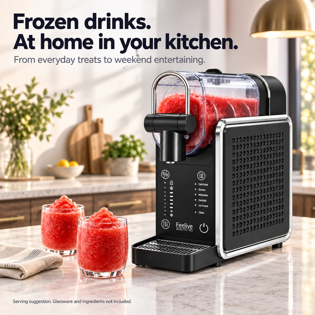 Feelive 2L Slushy Maker Machine Frozen Drinks & Milkshakes FSM18B