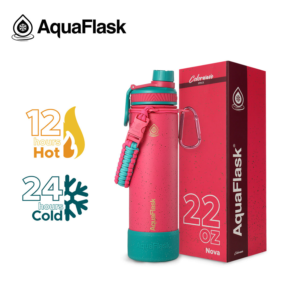 Aquaflask Colorwave 650ml Flask Nove AF-XA21