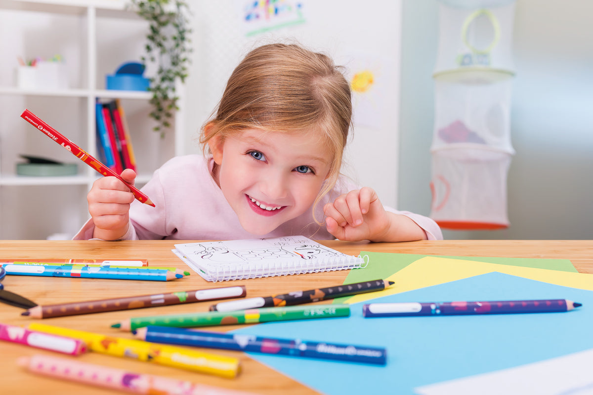 Pelikan Combino® Triangular Colored Pencils, Thick, 12 Colors 811194