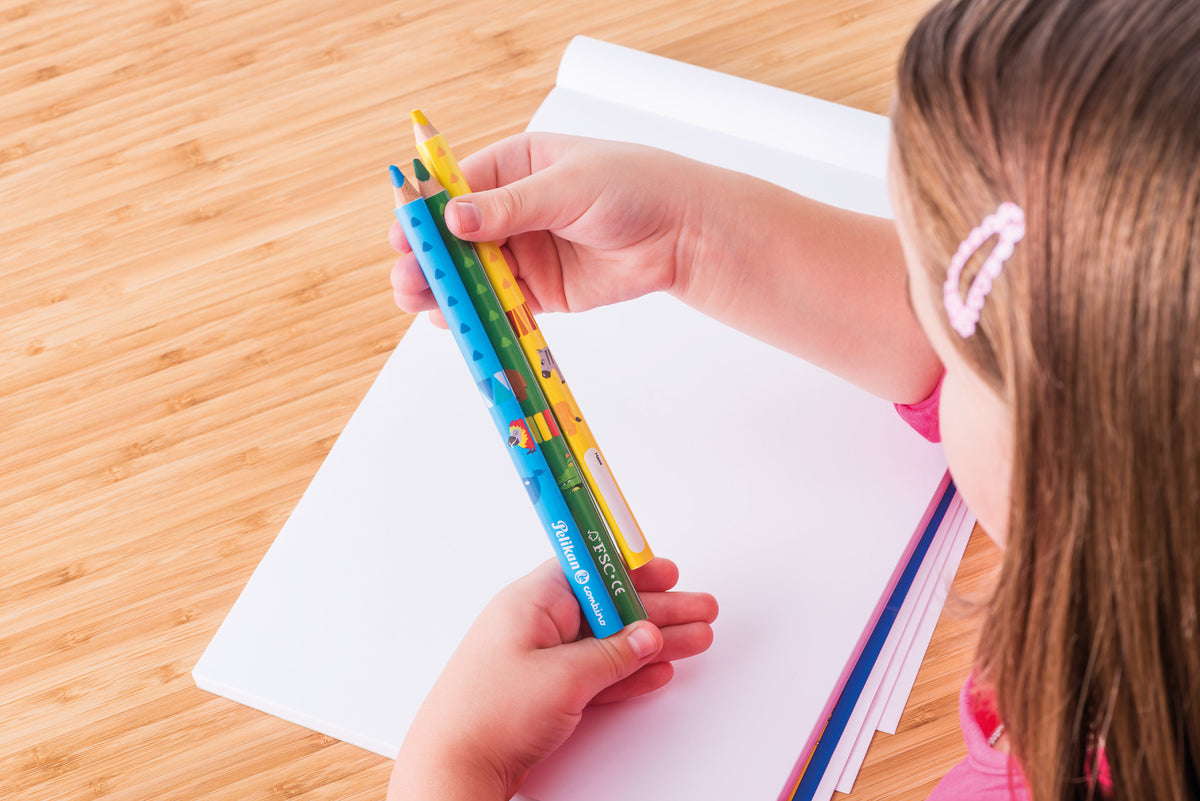 Pelikan Learning To Write Pencil Combino 2/B 2 Piece Blister Pink 811170