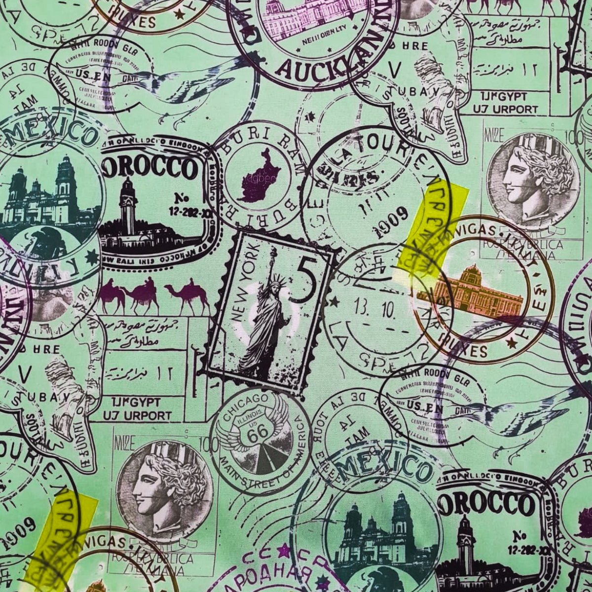 Fabric Printed Mini Matt Stamp D29 140 cm