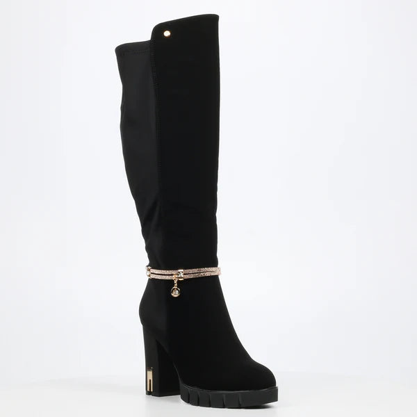 Miss Black Darling 6 High Boot - Black