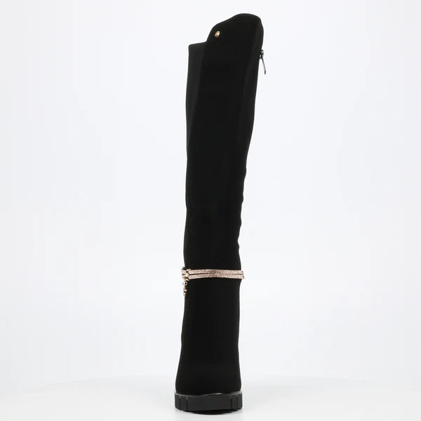 Miss Black Darling 6 High Boot - Black