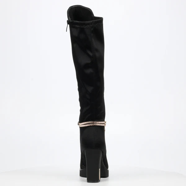 Miss Black Darling 6 High Boot - Black