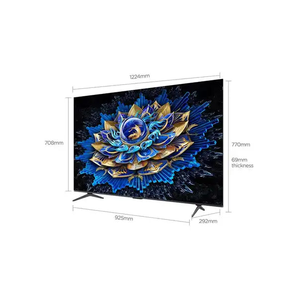 TCL 55-INCH P8L PREMIUM QD-MINI LED GOOGLE TV 144HZ.
