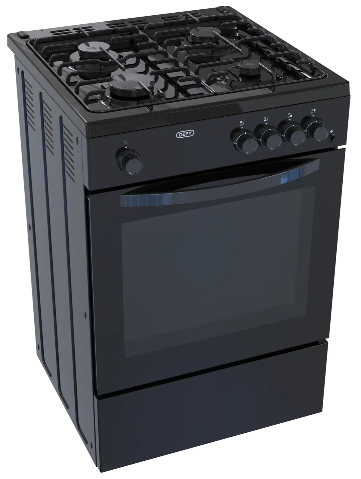 Defy 60cm Black Full Gas Cooker DGS670X