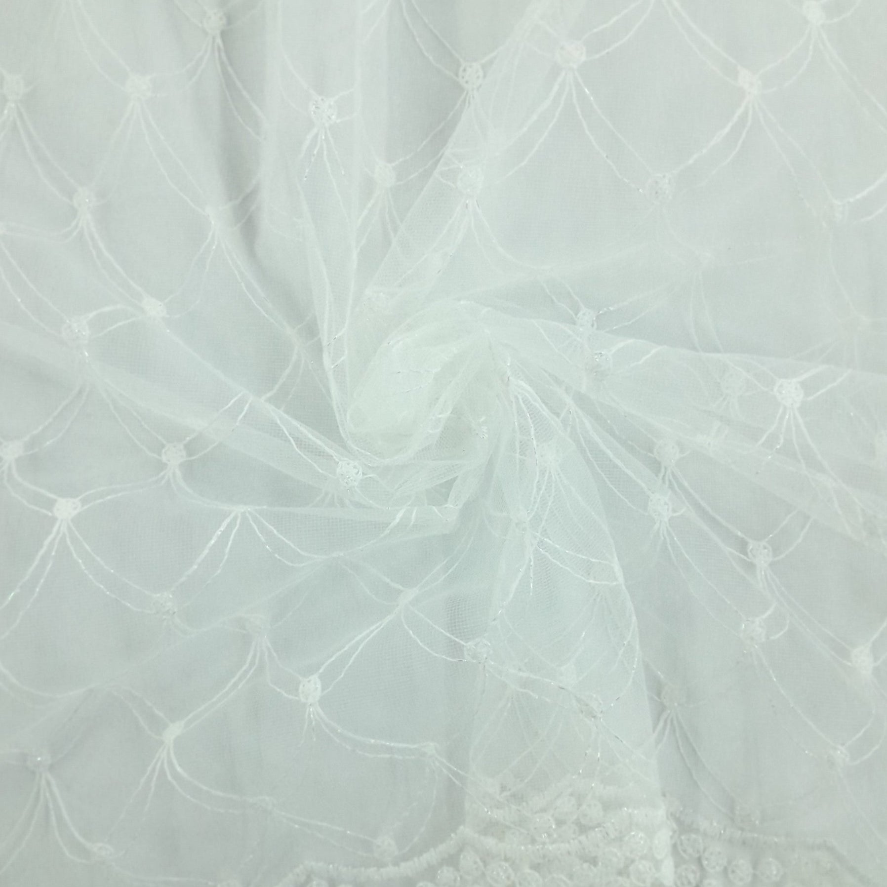 Fabric Embroided Tulle Lace Fabric 280 cm