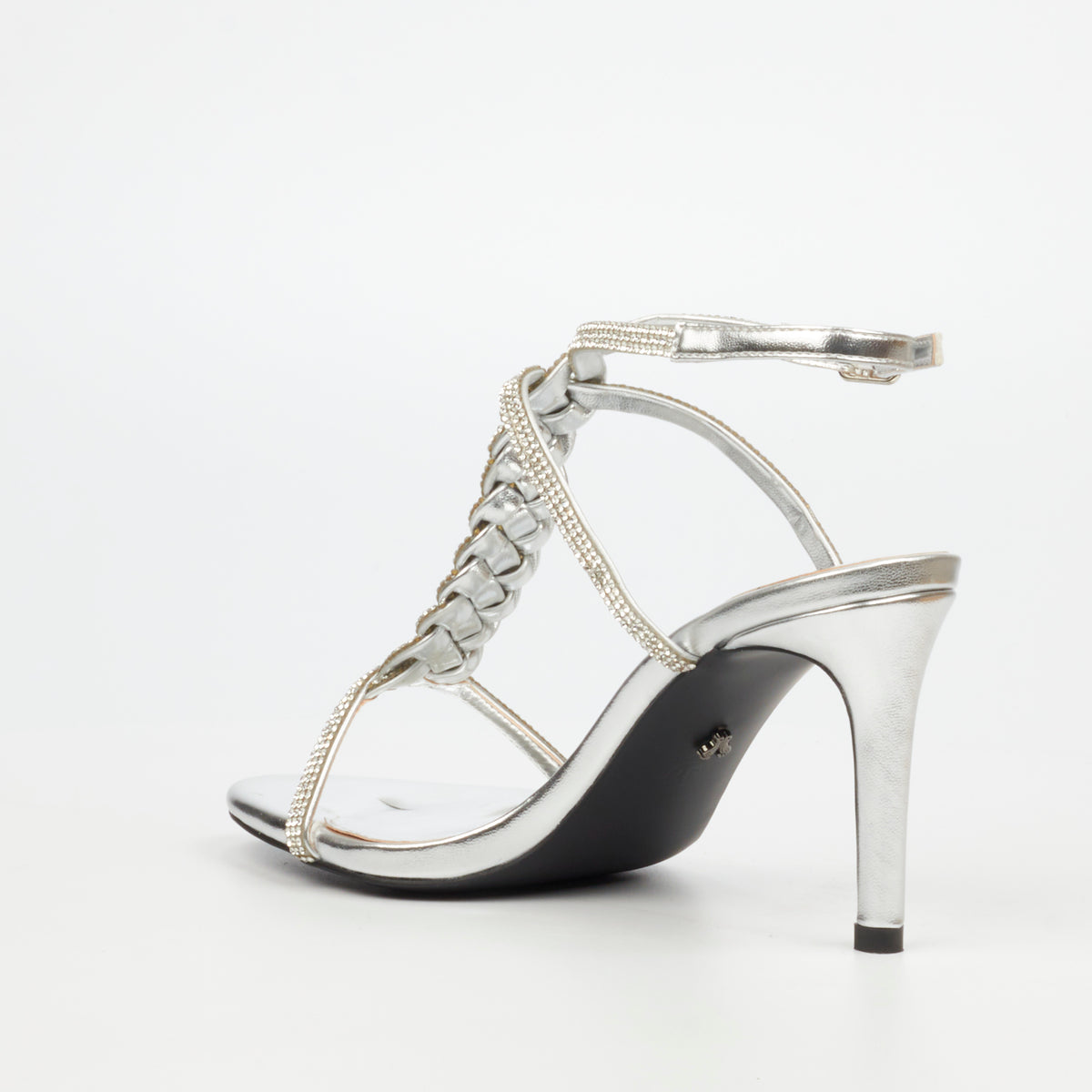 Butterfly Feet Dione 1 Faux Leather High Heels – Silver (7995744747609)